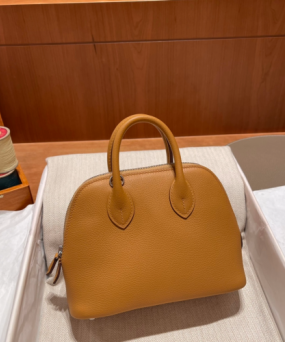 에르메스 미니 볼리드18 골드 은장 염소가죽